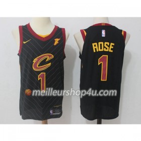 Maillot Basket Homme Cleveland Cavaliers Derrick Rose 1 Nike 2017-18 Noir Swingman